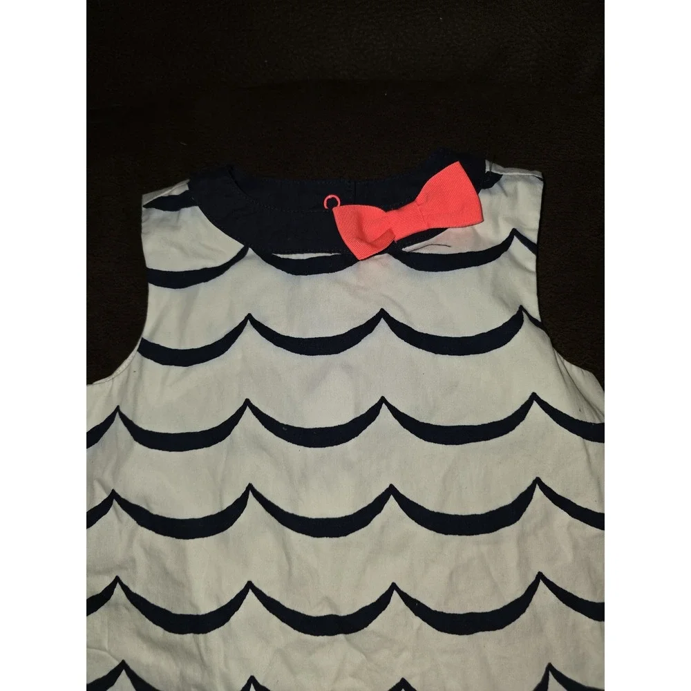 Gymboree layette line wavy navy dress size 18 24 months‎